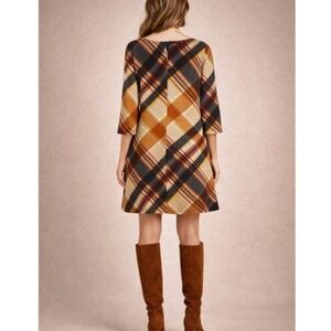 Jessica Howard Plaid Dress XL A-Line 3/4 Jessica Howard Vibrant Multicolor Dress